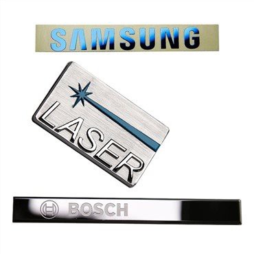 Letreiros de metal adesivo