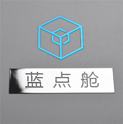 Adesivos de logotipo de transferência de metal